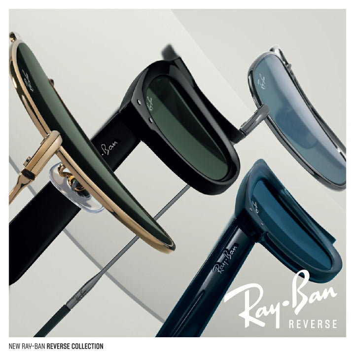 [Authorized Retailer] Ray-Ban Sunglasses RBR0102S 92023A 58 Ray-Ban CARAVAN REVERSE Caravan Reverse Square Metal Full Rim Fashion Glasses Eyeglasses 