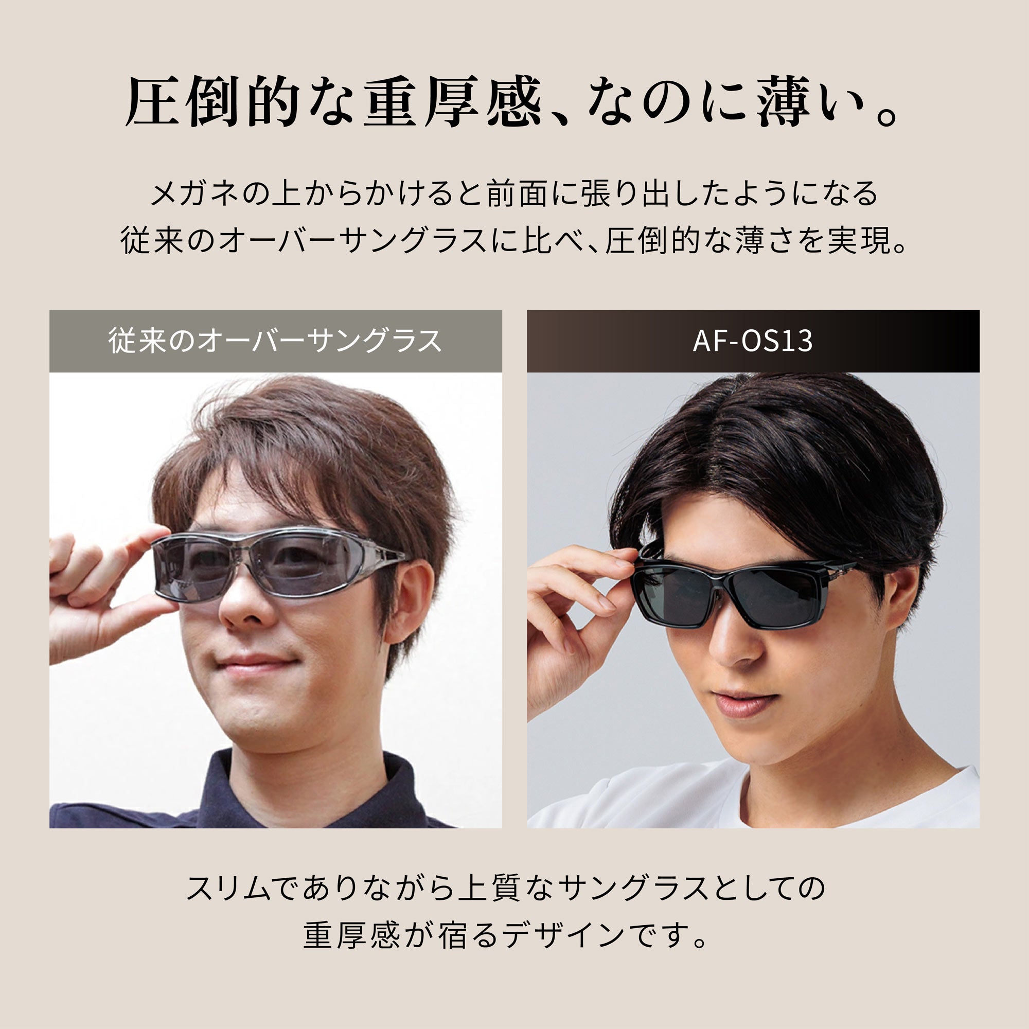 正規品販売店】A-FIT エーフィット AF-OS13 メガネの上からサングラス
