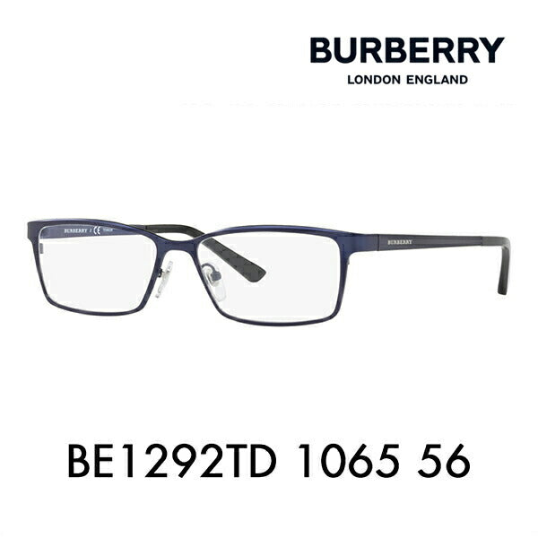 [Authentic Retailer] Non-prescription 1.55 lens replacement +0 yen Burberry Fashion Glasses Eyeglasses Sunglasses BE1292TD 1065 56 BURBERRY Square 
