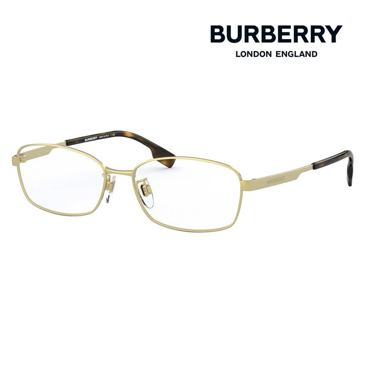 【アウトレット】度なし1.55レンズ交換+0円 バーバリー 伊達 メガネ 眼鏡 サングラス BE1346TD 1052 56 BURBERRY アジアンフィット メタル スクエア