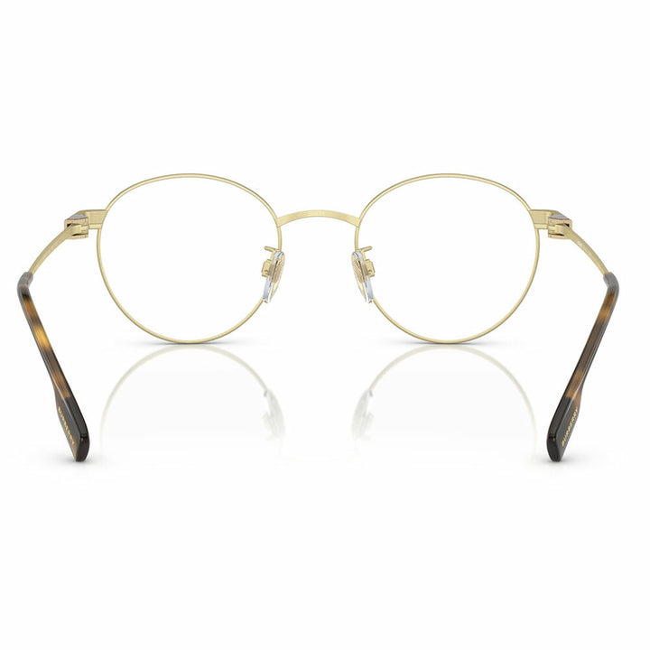 [Authorized Retailer] Non-prescription 1.55 lens replacement +0 yen Burberry Fashion Glasses Eyeglasses Sunglasses BE1384TD 1346 50 BURBERRY Round Low Bridge Fit Metal Men's 