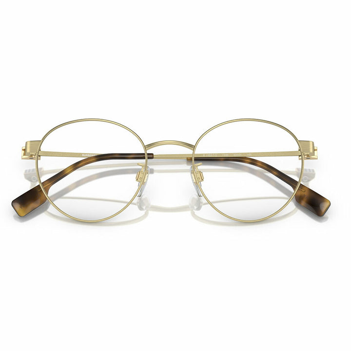 [Authorized Retailer] Non-prescription 1.55 lens replacement +0 yen Burberry Fashion Glasses Eyeglasses Sunglasses BE1384TD 1346 50 BURBERRY Round Low Bridge Fit Metal Men's 