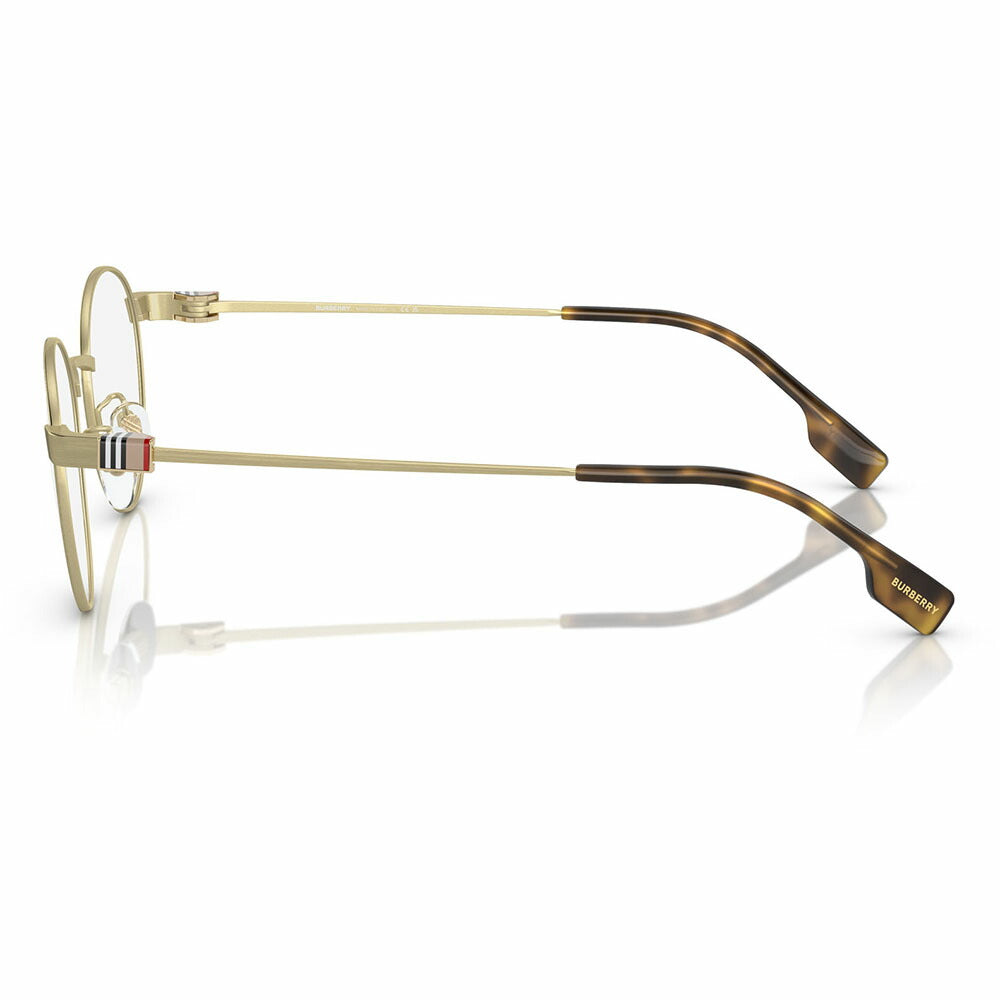 [Authorized Retailer] Non-prescription 1.55 lens replacement +0 yen Burberry Fashion Glasses Eyeglasses Sunglasses BE1384TD 1346 50 BURBERRY Round Low Bridge Fit Metal Men's 