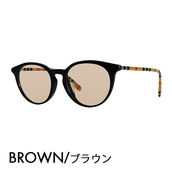 [Prescription available] Burberry Glasses Frame Sunglasses Color Lens Set BE2318F 3853 51 Full Fit Model Cell Round CHALCOT Fashion Glasses Glasses 