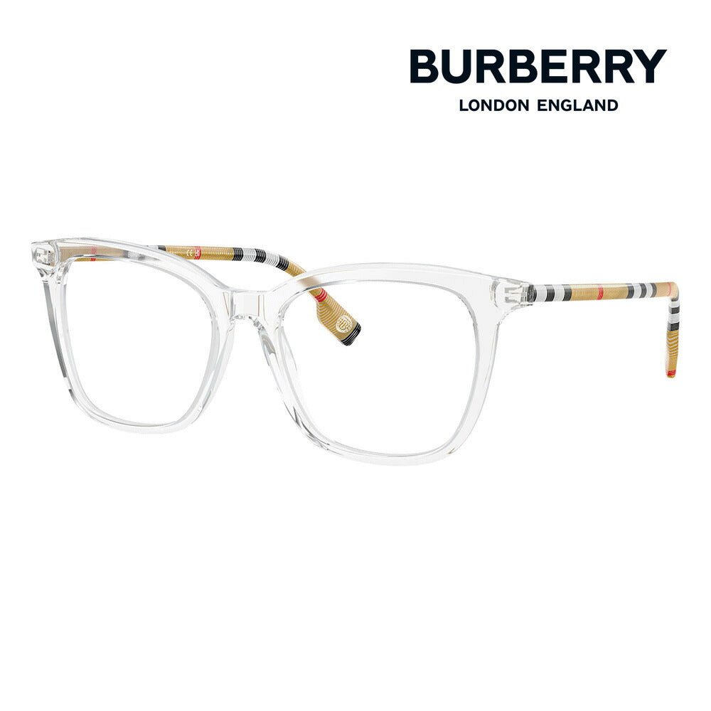 [Authorized Retailer] Non-prescription 1.55 lens replacement +0 yen Burberry Fashion Glasses Eyeglasses Sunglasses BE2390F 3889 50 BURBERRY Square Cell Full Fit Model Women's 