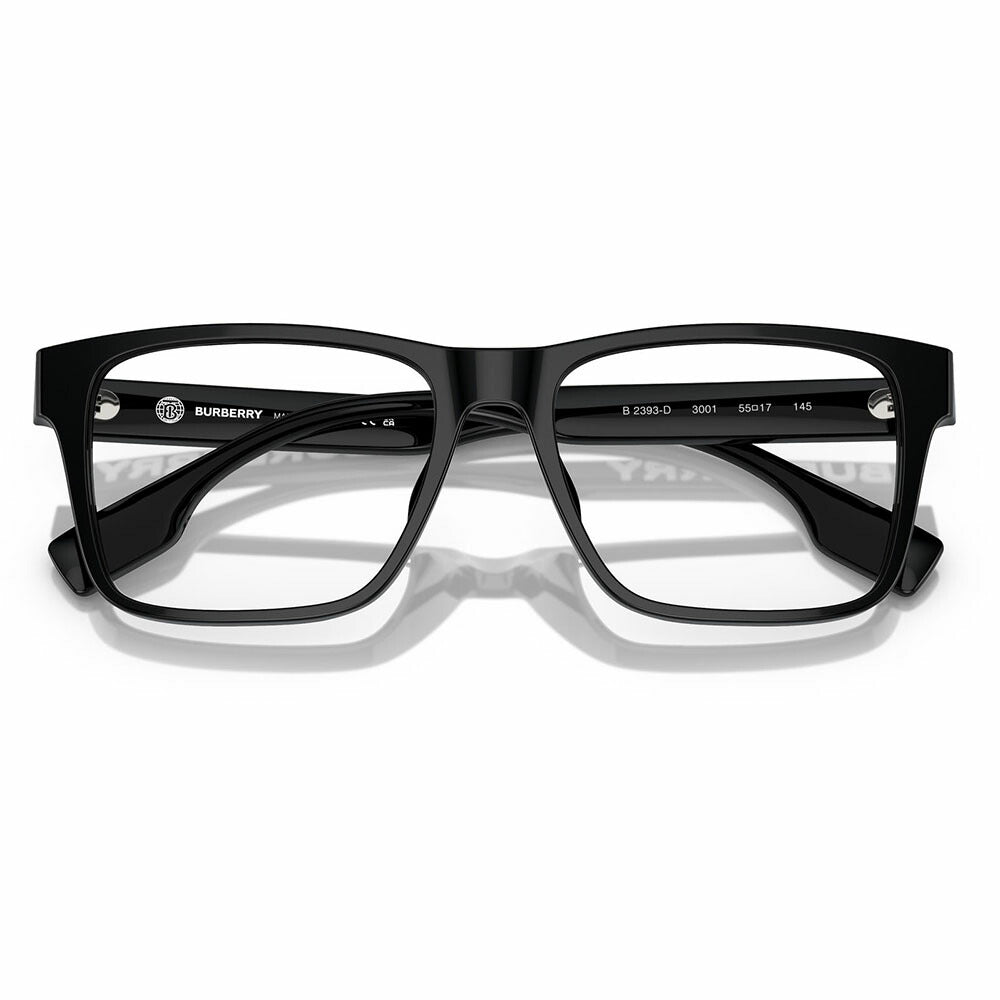[Authorized Retailer] Non-prescription 1.55 lens replacement +0 yen Burberry Fashion Glasses Eyeglasses Sunglasses BE2393D 3001 55 BURBERRY Square Cell Men's 