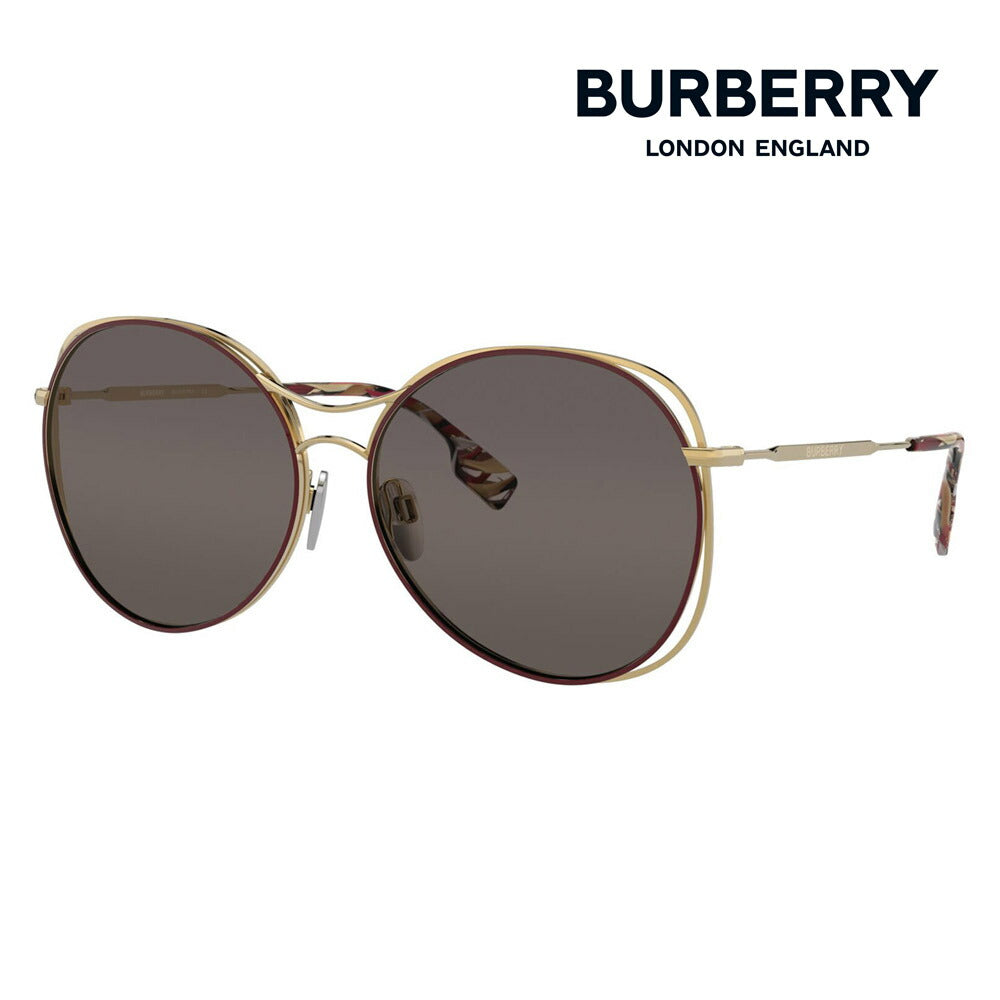 [Recommended Price] Burberry Sunglasses BE3105 101713 60 BURBERRY Teardrop Women's Glasses 