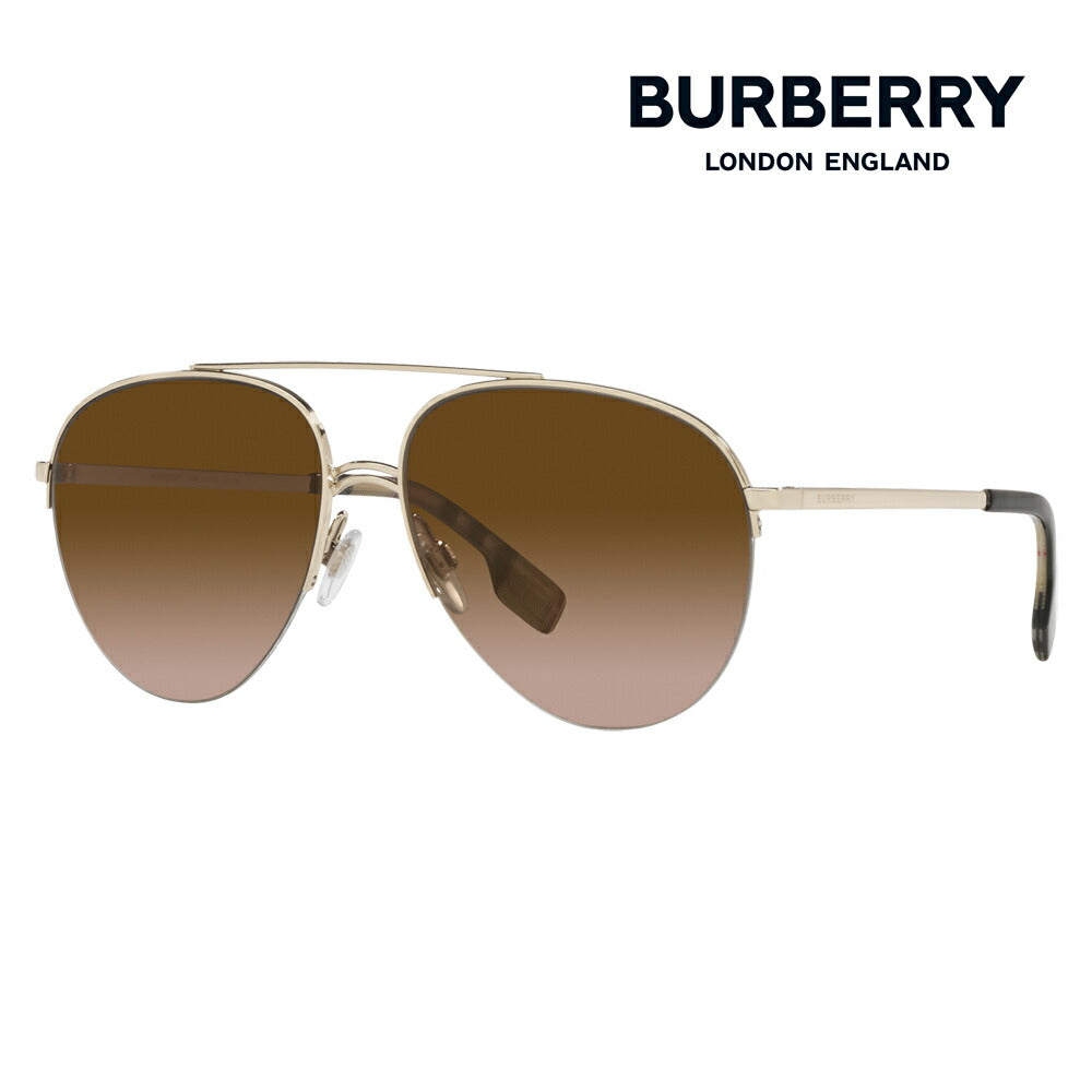 【オススメ価格】バーバリー 伊達 メガネ 眼鏡 サングラス BE3113 132513 59 BURBERRY FERRY フェリー ティアドロップ ハーフリム ナイロール