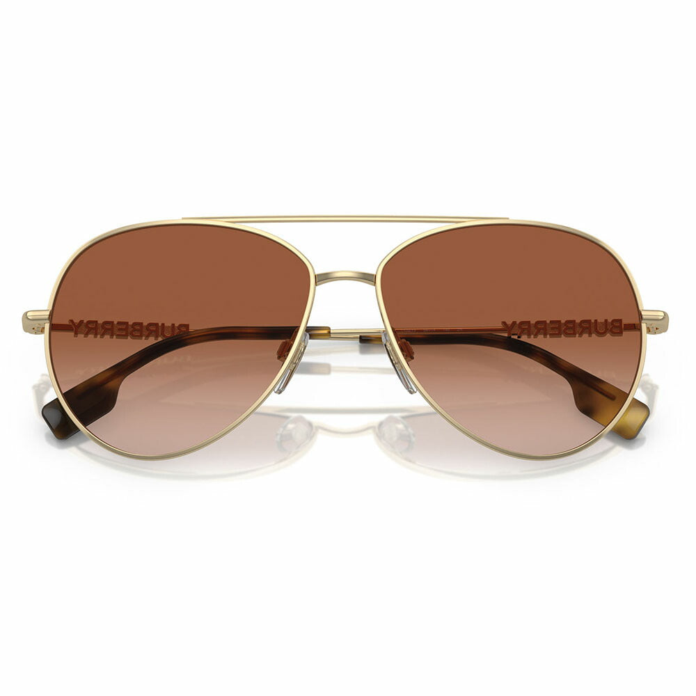 【正規品販売店】バーバリー 伊達 メガネ 眼鏡 サングラス BE3147 110913 58 BURBERRY パイロット ティアドロップ メタル レディース