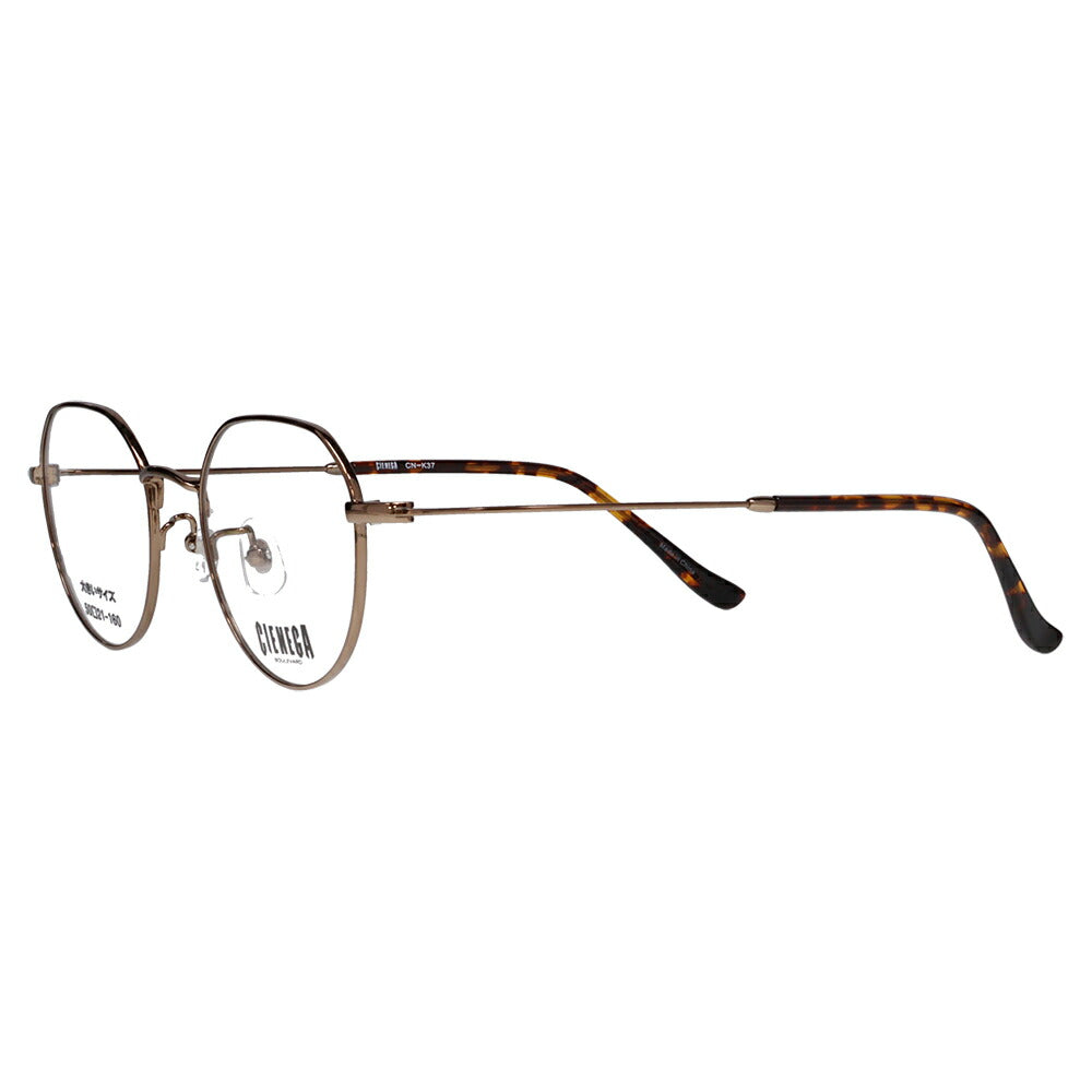 [Authorized Retailer] Non-prescription 1.55 lens replacement +0 yen CIENEGA Glasses Frame CN-K37 2 50 CIENEGA Large size Large size Big size King size Large Wide Crown Panto Round Metal Titanium Fashion glasses Eyeglasses