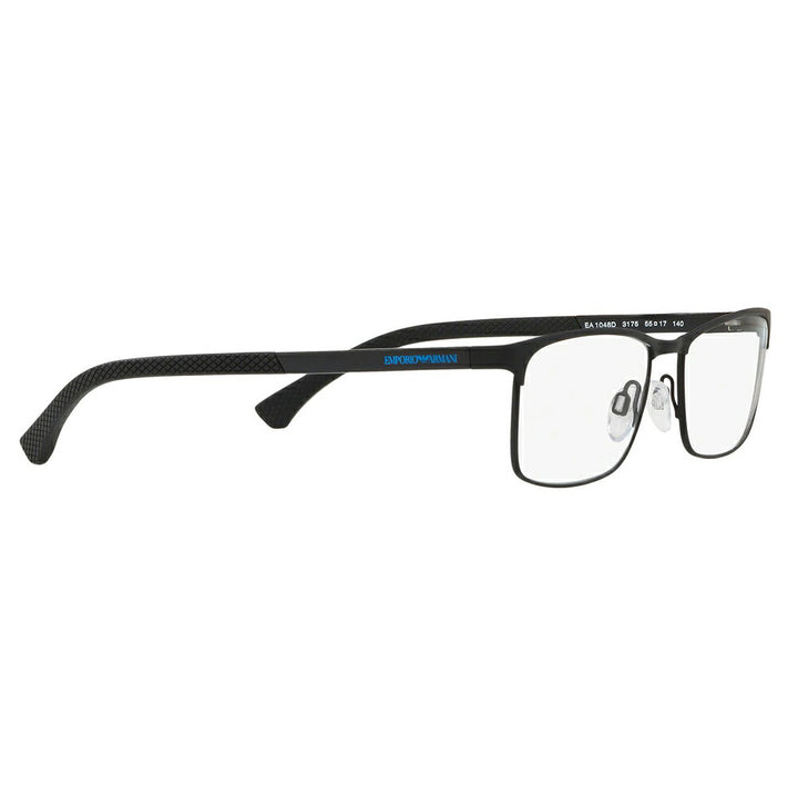 [Recommended price] Non-prescription 1.55 lens replacement +0 yen Emporio Armani Fashion Glasses Eyeglasses Sunglasses EA1048D 3175 55 Asian fit Square Metal 