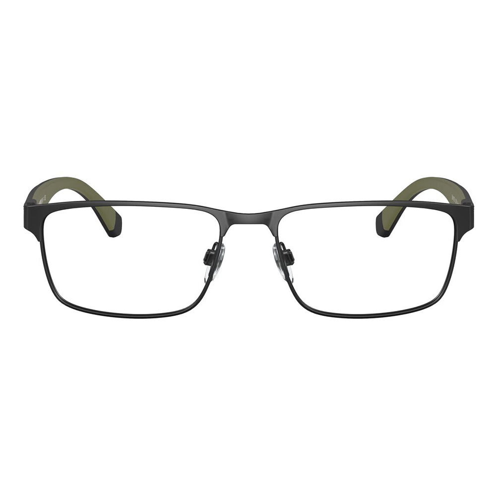 【アウトレット】度なし1.55レンズ交換+0円 エンポリオアルマーニ 伊達 メガネ 眼鏡 サングラス EA1105 3001 54 EMPORIO ARMANI メタル スクエア メンズ
