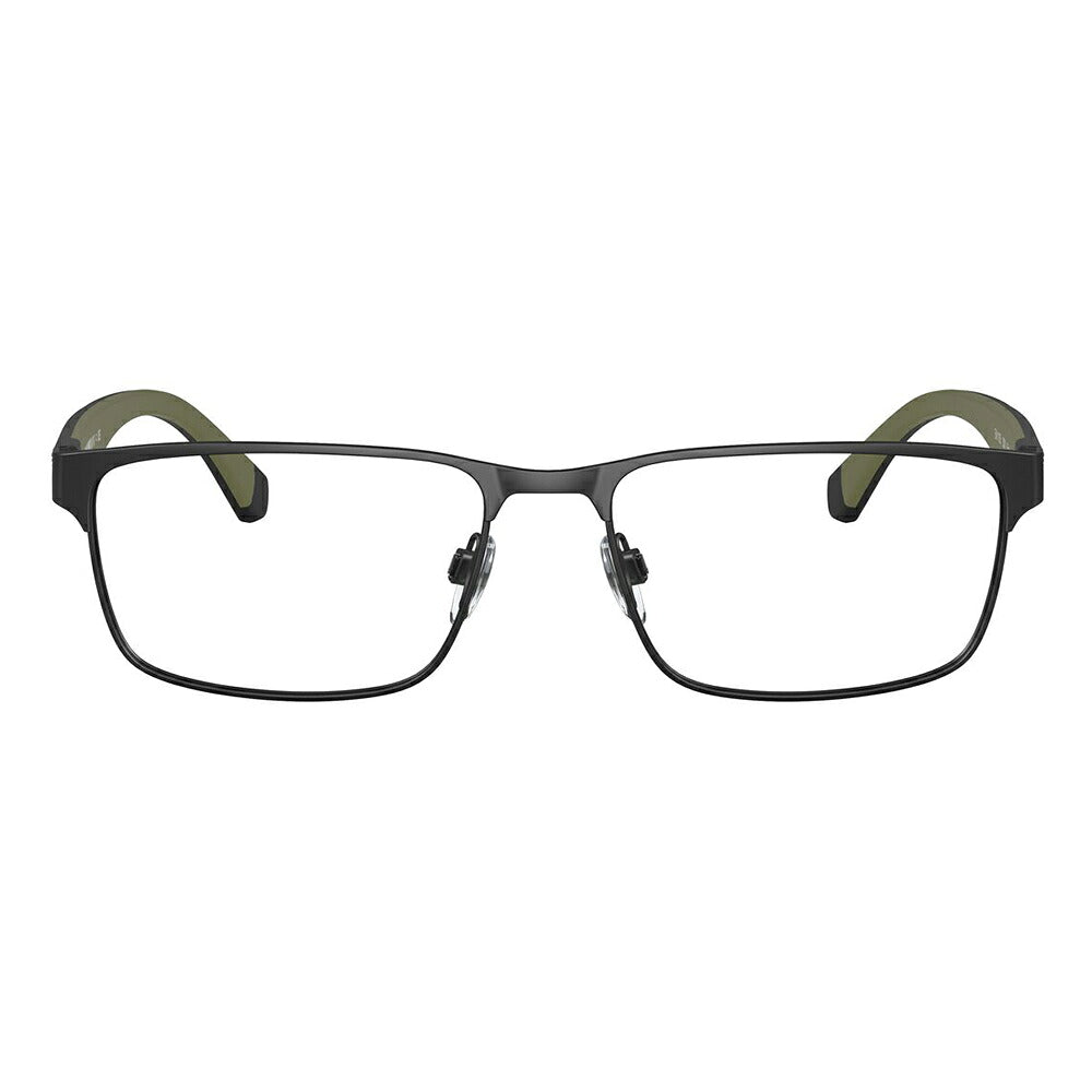 【アウトレット】度なし1.55レンズ交換+0円 エンポリオアルマーニ 伊達 メガネ 眼鏡 サングラス EA1105 3001 56 EMPORIO ARMANI メタル スクエア メンズ