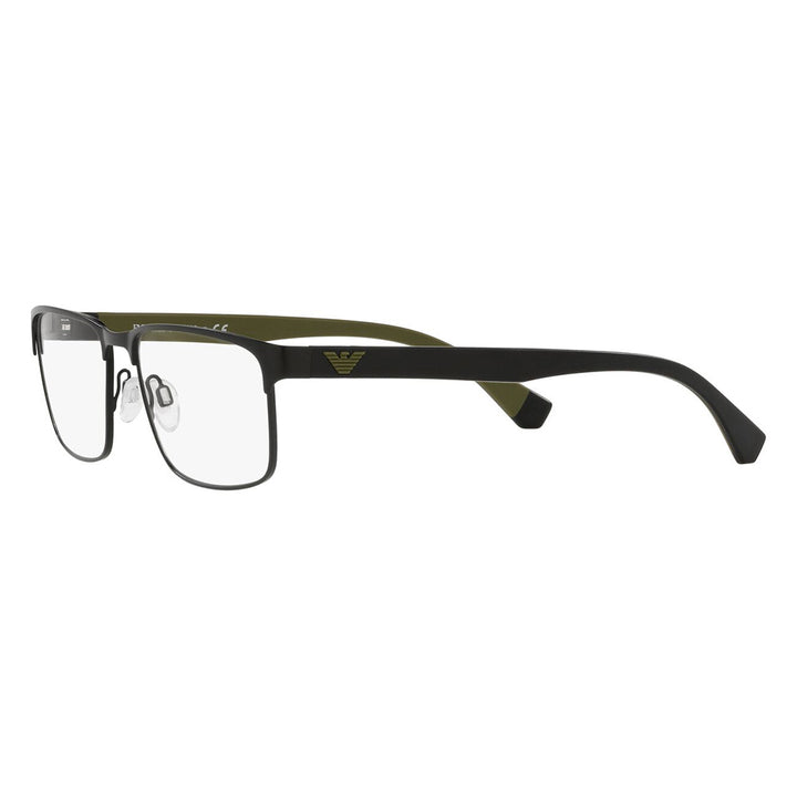 【アウトレット】度なし1.55レンズ交換+0円 エンポリオアルマーニ 伊達 メガネ 眼鏡 サングラス EA1105 3001 54 EMPORIO ARMANI メタル スクエア メンズ