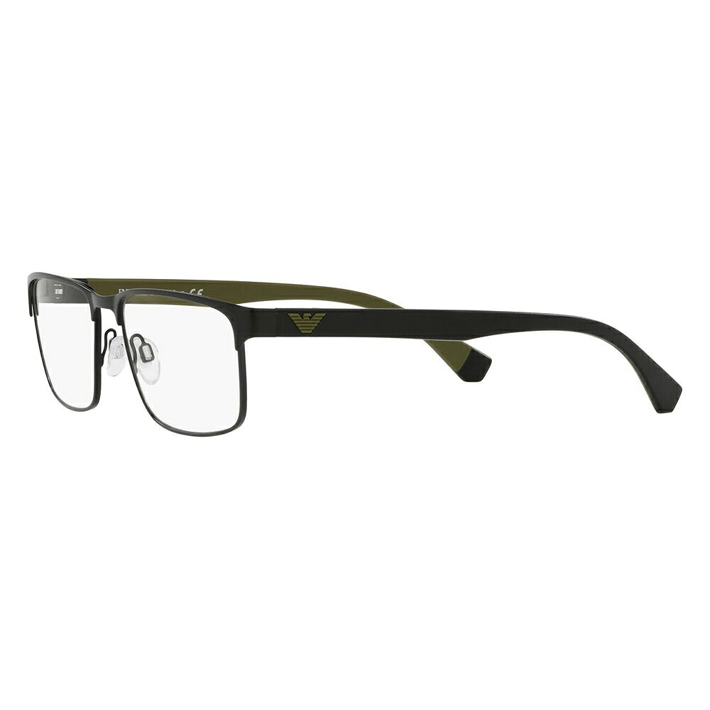 【アウトレット】度なし1.55レンズ交換+0円 エンポリオアルマーニ 伊達 メガネ 眼鏡 サングラス EA1105 3001 56 EMPORIO ARMANI メタル スクエア メンズ