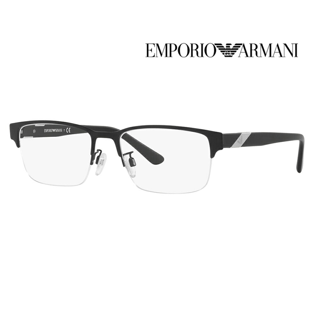 [Authentic Retailer] Non-prescription 1.55 lens replacement +0 yen Emporio Armani Fashion Glasses Eyeglasses Sunglasses EA1129 3001 53 55 EMPORIO ARMANI Nylor Square Men's 