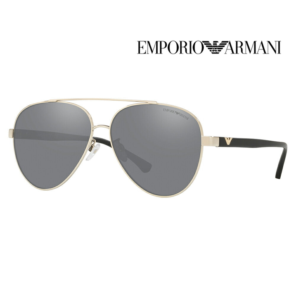 【正規品販売店】エンポリオアルマーニ サングラス 伊達 メガネ 眼鏡 EA2046D 30136G 62 EMPORIO ARMANI アジアンデザインモデル ティアドロップ メタル