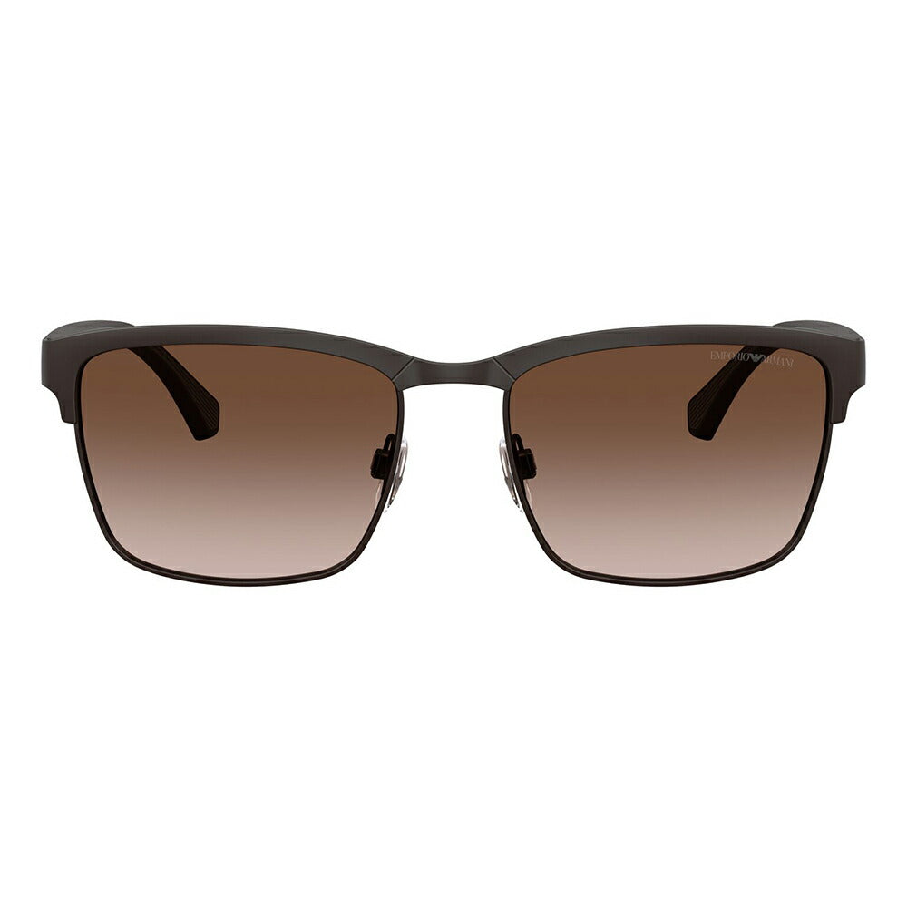 【正規品販売店】エンポリオアルマーニ サングラス 伊達 メガネ 眼鏡 EA2087 339013 56 EMPORIO ARMANI スクエア ブロー メタル