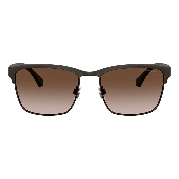 【正規品販売店】エンポリオアルマーニ サングラス 伊達 メガネ 眼鏡 EA2087 339013 56 EMPORIO ARMANI スクエア ブロー メタル