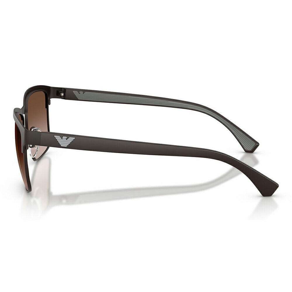【正規品販売店】エンポリオアルマーニ サングラス 伊達 メガネ 眼鏡 EA2087 339013 56 EMPORIO ARMANI スクエア ブロー メタル