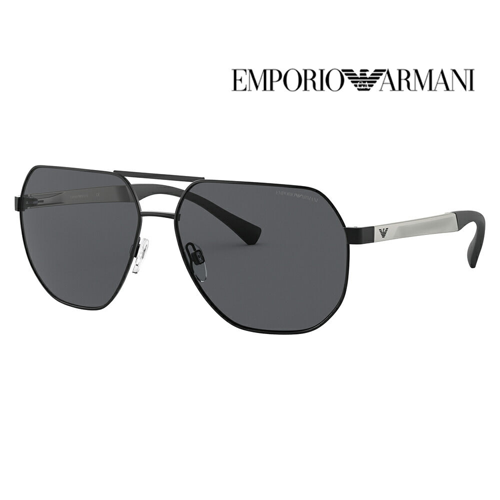 【正規品販売店】エンポリオアルマーニ サングラス 伊達 メガネ 眼鏡 EA2099D 300187 61 EMPORIO ARMANI アジアンデザインモデル スクエア メタル