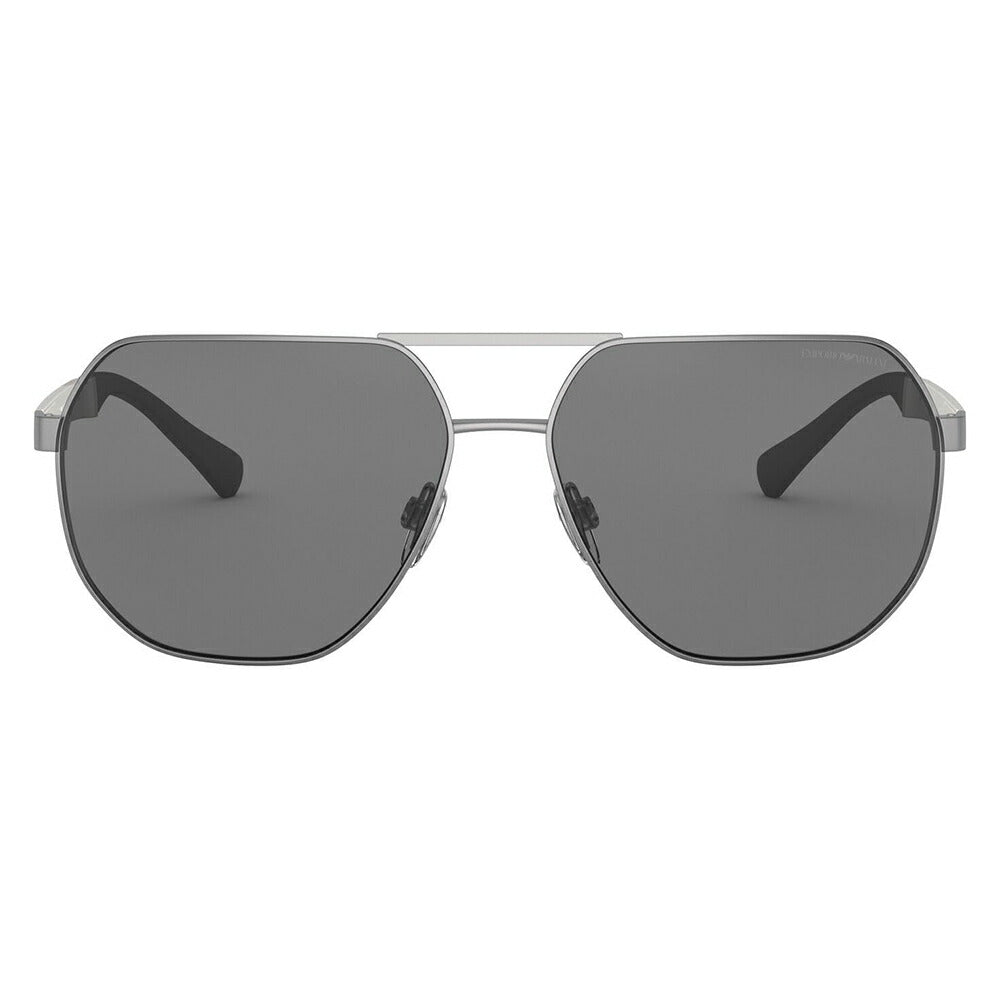 【正規品販売店】エンポリオアルマーニ サングラス 伊達 メガネ 眼鏡 EA2099D 300381 61 EMPORIO ARMANI アジアンデザインモデル スクエア メタル 偏光