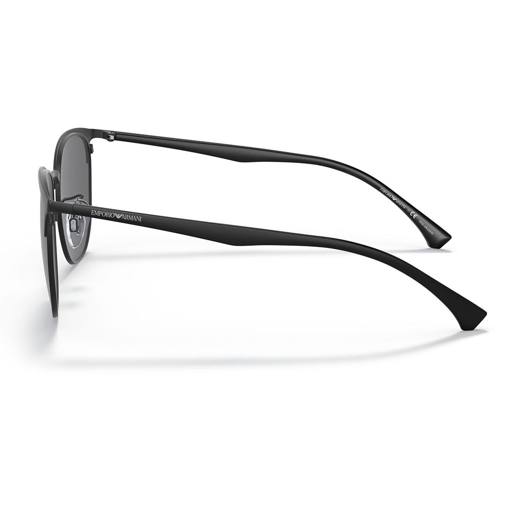 【正規品販売店】エンポリオアルマーニ サングラス 伊達 メガネ 眼鏡 EA2122D 300181 56 EMPORIO ARMANI メタル ウェリントン メンズ アジアンモデル 偏光