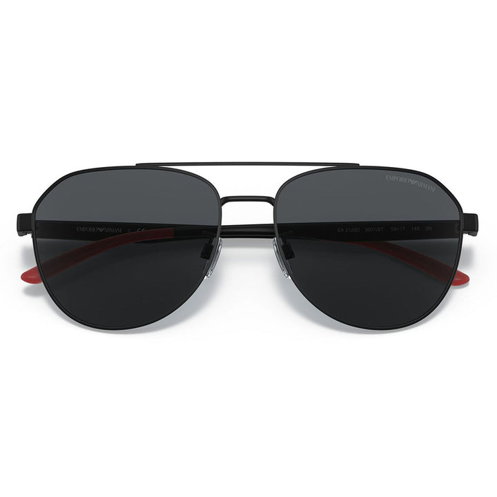 【正規品販売店】エンポリオアルマーニ サングラス 伊達 メガネ 眼鏡 EA2129D 300187 59 EMPORIO ARMANI メタル パイロット メンズ アジアンモデル
