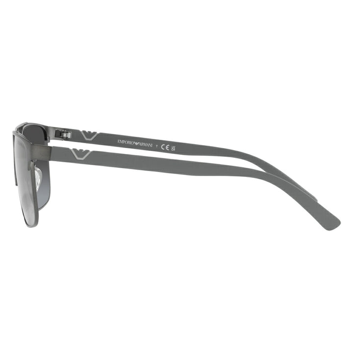 【正規品販売店】エンポリオアルマーニ サングラス 伊達 メガネ 眼鏡 EA2134 30038G 58 EMPORIO ARMANI ダブルブリッジ スクエア メタル メンズ ユニセックス