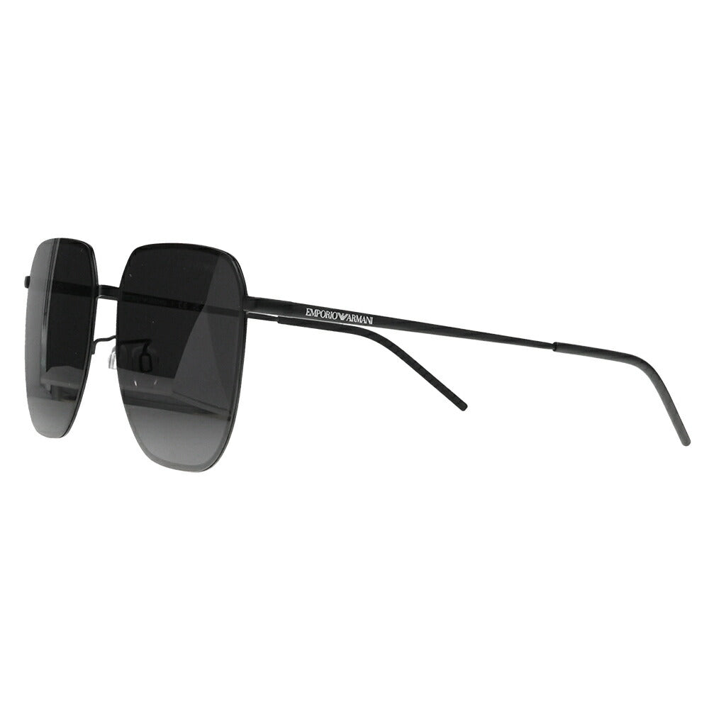 【正規品販売店】エンポリオアルマーニ サングラス 伊達 メガネ 眼鏡 EA2135D 300187 60 EMPORIO ARMANI メタル スクエア メンズ アジアンモデル