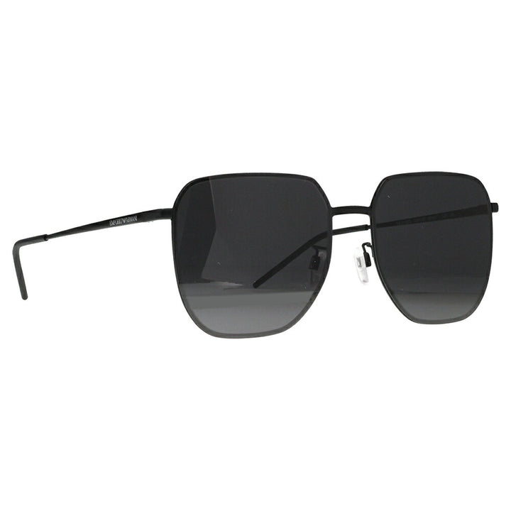 【正規品販売店】エンポリオアルマーニ サングラス 伊達 メガネ 眼鏡 EA2135D 300187 60 EMPORIO ARMANI メタル スクエア メンズ アジアンモデル