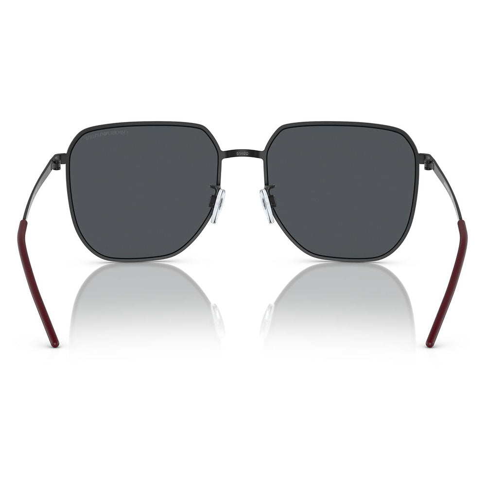 【正規品販売店】エンポリオアルマーニ サングラス 伊達 メガネ 眼鏡 EA2135D 319187 60 EMPORIO ARMANI メタル スクエア メンズ アジアンモデル