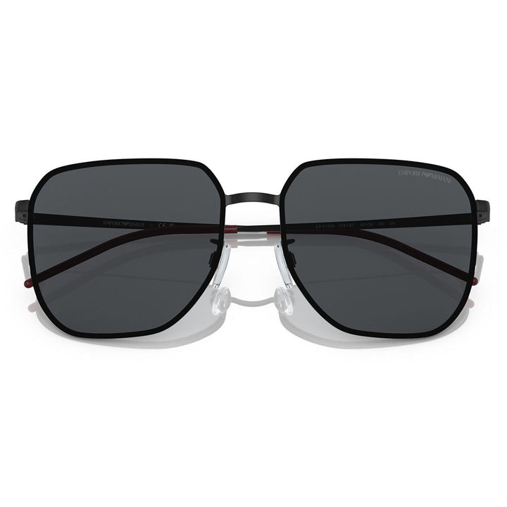 【正規品販売店】エンポリオアルマーニ サングラス 伊達 メガネ 眼鏡 EA2135D 319187 60 EMPORIO ARMANI メタル スクエア メンズ アジアンモデル