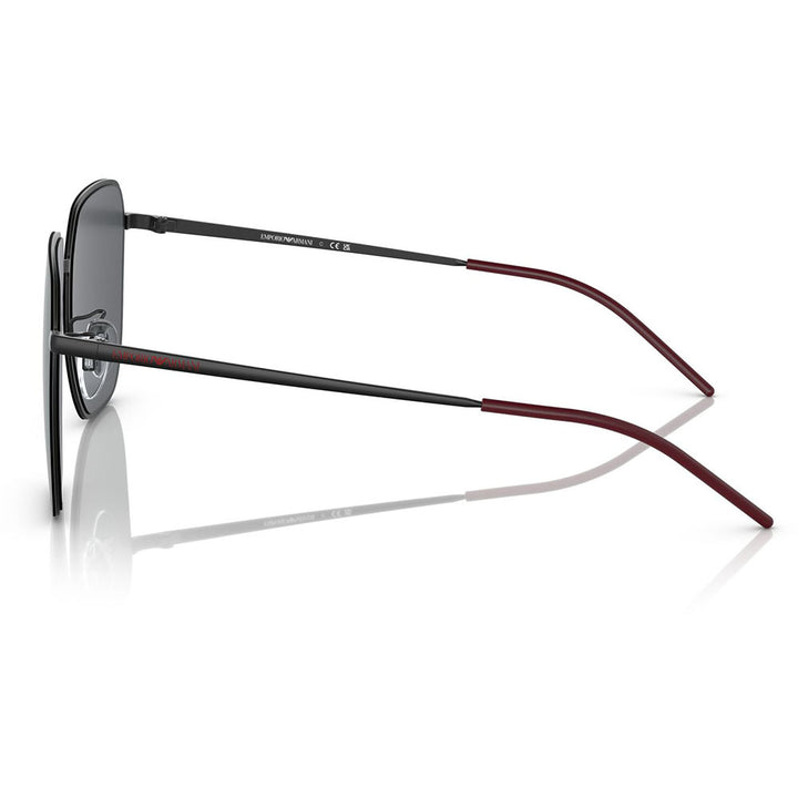 【正規品販売店】エンポリオアルマーニ サングラス 伊達 メガネ 眼鏡 EA2135D 319187 60 EMPORIO ARMANI メタル スクエア メンズ アジアンモデル