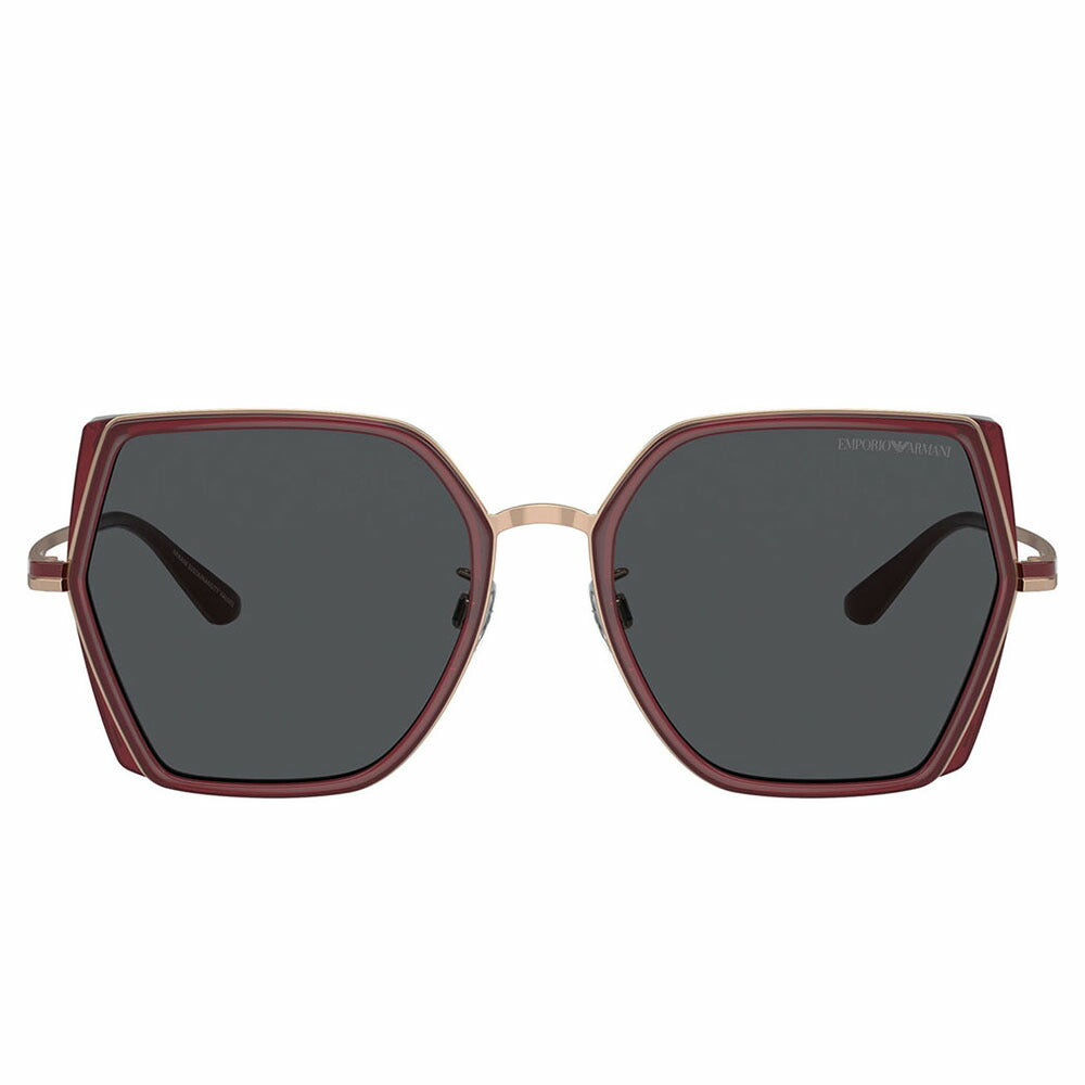 【正規品販売店】エンポリオアルマーニ サングラス 伊達 メガネ 眼鏡 EA2142D 333487 55 EMPORIO ARMANI スクエア アジアンフィット レディース