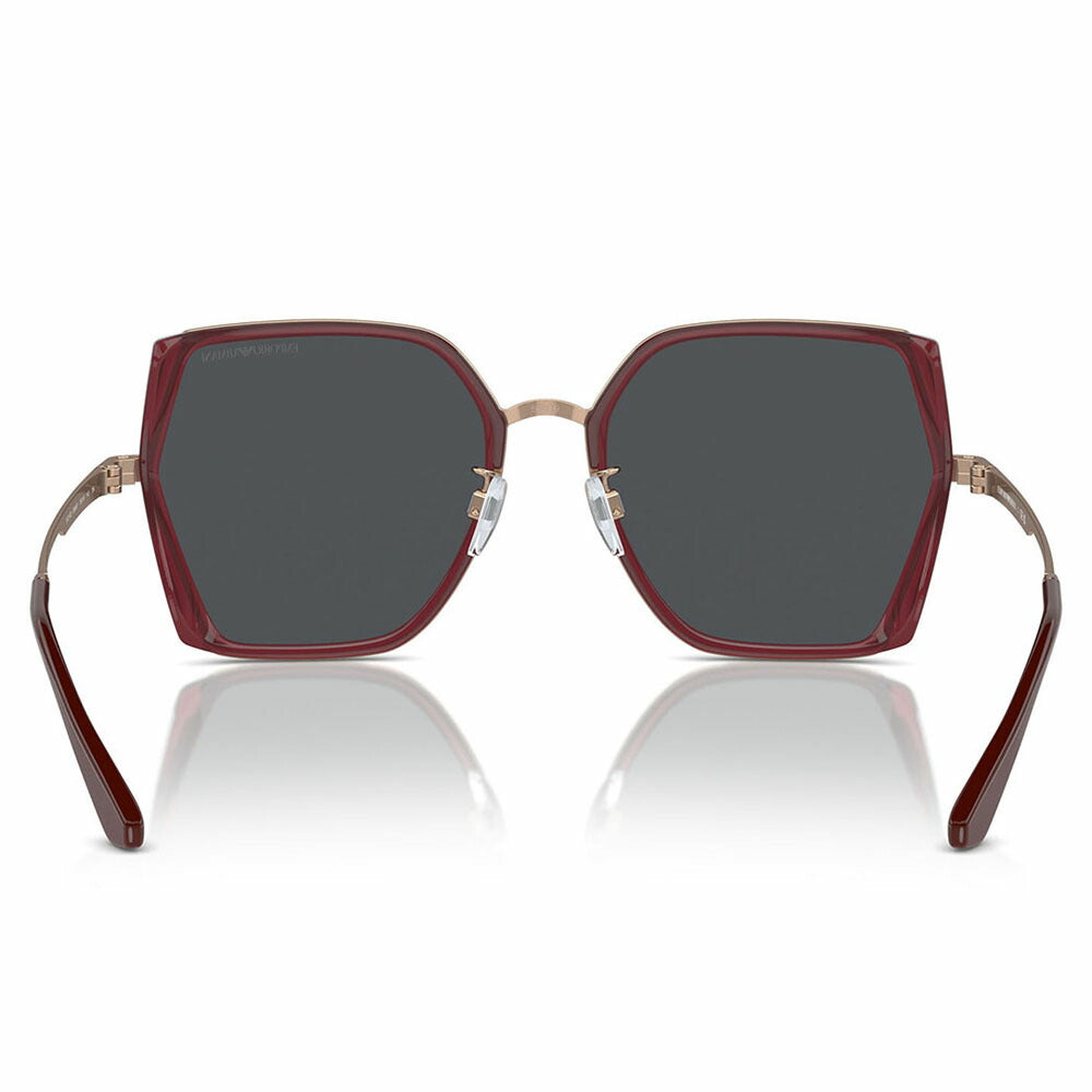 【正規品販売店】エンポリオアルマーニ サングラス 伊達 メガネ 眼鏡 EA2142D 333487 55 EMPORIO ARMANI スクエア アジアンフィット レディース
