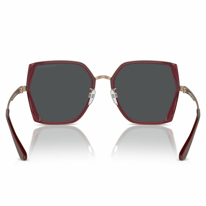 【正規品販売店】エンポリオアルマーニ サングラス 伊達 メガネ 眼鏡 EA2142D 333487 55 EMPORIO ARMANI スクエア アジアンフィット レディース