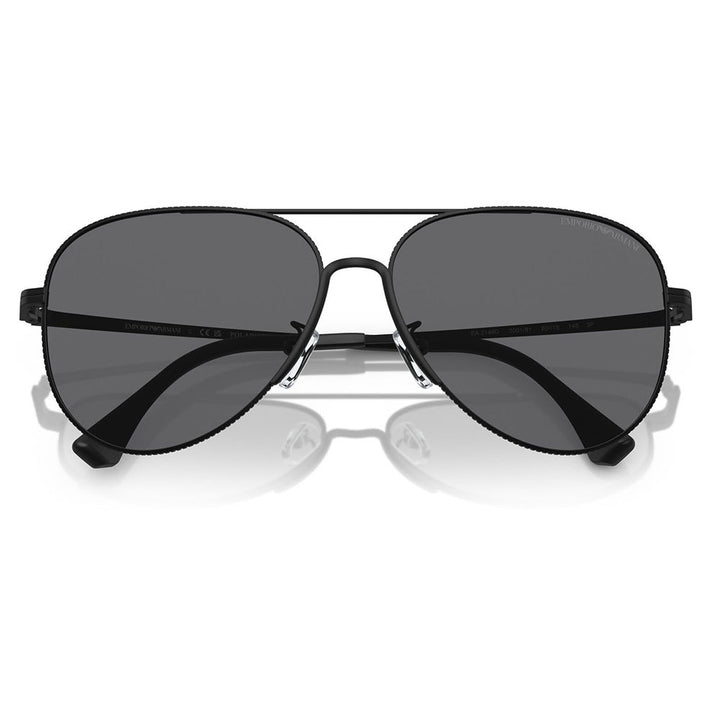 【正規品販売店】エンポリオアルマーニ サングラス 伊達 メガネ 眼鏡 EA2149D 300181 60 EMPORIO ARMANI メタル パイロット メンズ アジアンモデル 偏光