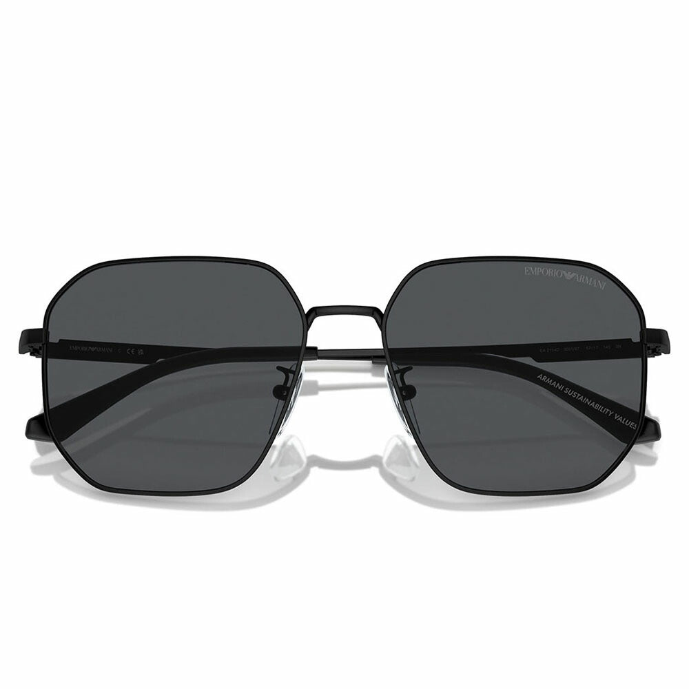 【正規品販売店】エンポリオアルマーニ サングラス 伊達 メガネ 眼鏡 EA2154D 300187 57 EMPORIO ARMANI パイロット アジアンフィット メンズ