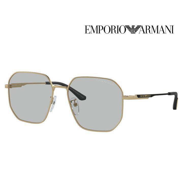 【正規品販売店】エンポリオアルマーニ サングラス 伊達 メガネ 眼鏡 EA2154D 300287 57 EMPORIO ARMANI パイロット アジアンフィット メンズ