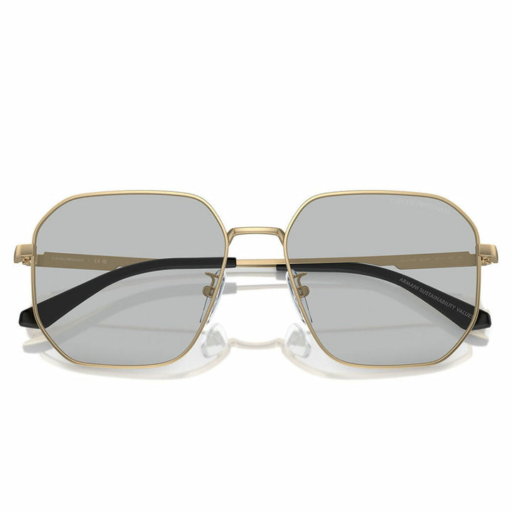 【正規品販売店】エンポリオアルマーニ サングラス 伊達 メガネ 眼鏡 EA2154D 300287 57 EMPORIO ARMANI パイロット アジアンフィット メンズ