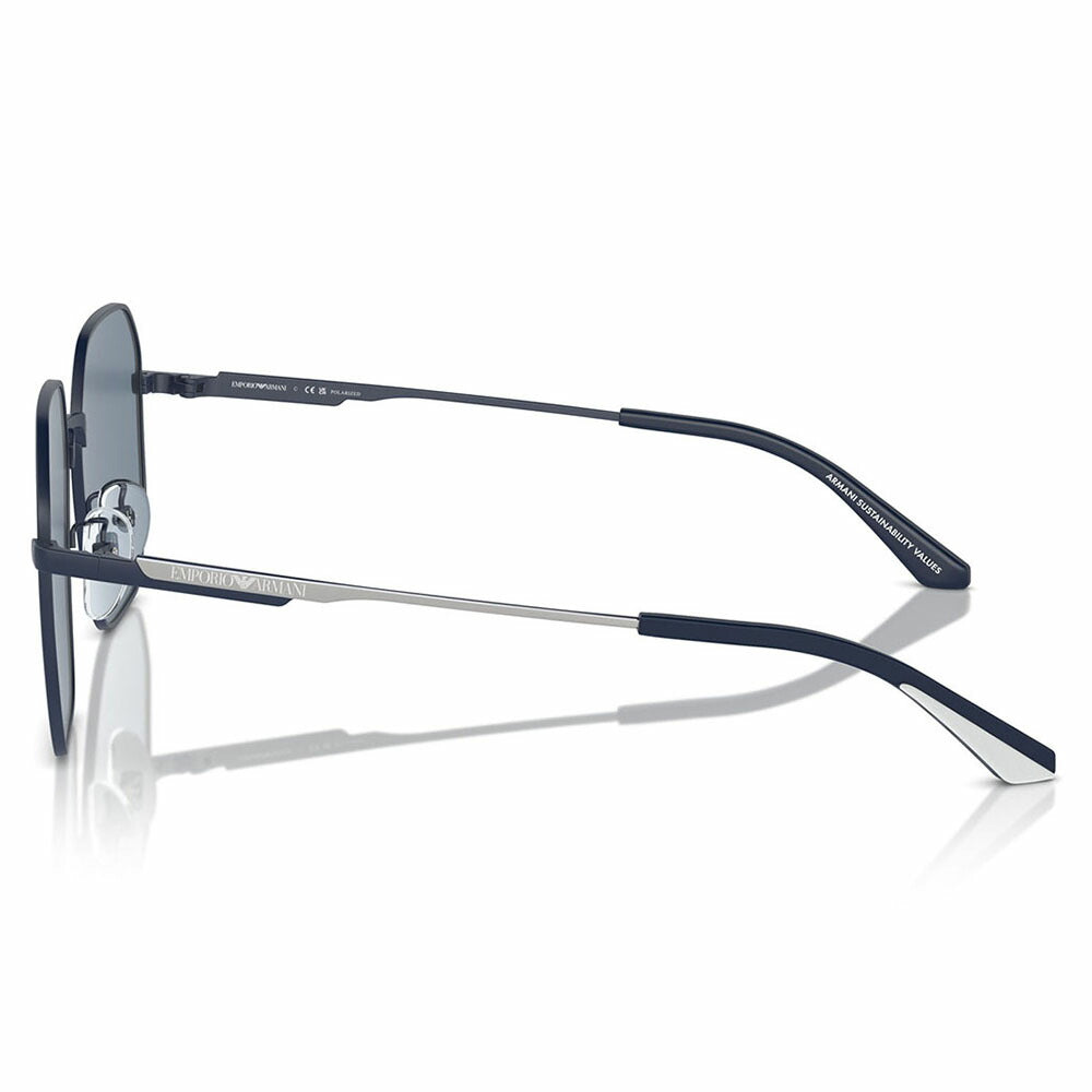 【正規品販売店】エンポリオアルマーニ サングラス 伊達 メガネ 眼鏡 EA2154D 30182V 57 EMPORIO ARMANI 偏光 パイロット アジアンフィット メンズ