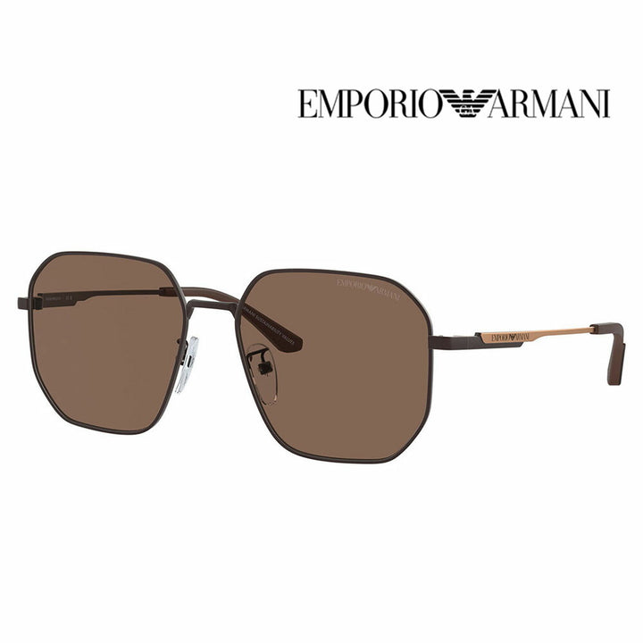 【正規品販売店】エンポリオアルマーニ サングラス 伊達 メガネ 眼鏡 EA2154D 320173 57 EMPORIO ARMANI パイロット アジアンフィット メンズ