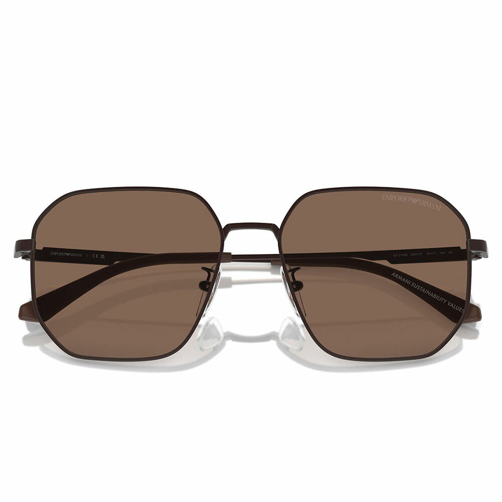 【正規品販売店】エンポリオアルマーニ サングラス 伊達 メガネ 眼鏡 EA2154D 320173 57 EMPORIO ARMANI パイロット アジアンフィット メンズ