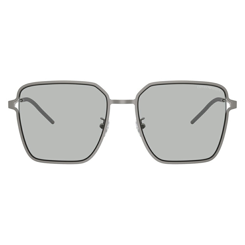 【正規品販売店】エンポリオアルマーニ サングラス 伊達 メガネ 眼鏡 EA2159D 300387 57 EMPORIO ARMANI アジアンフィットモデル ウェリントン スクエア メタル
