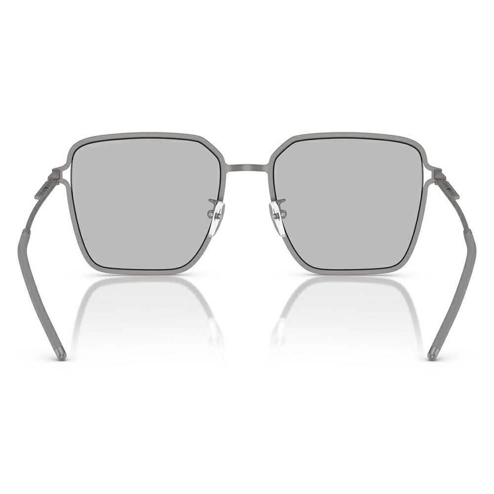 【正規品販売店】エンポリオアルマーニ サングラス 伊達 メガネ 眼鏡 EA2159D 300387 57 EMPORIO ARMANI アジアンフィットモデル ウェリントン スクエア メタル