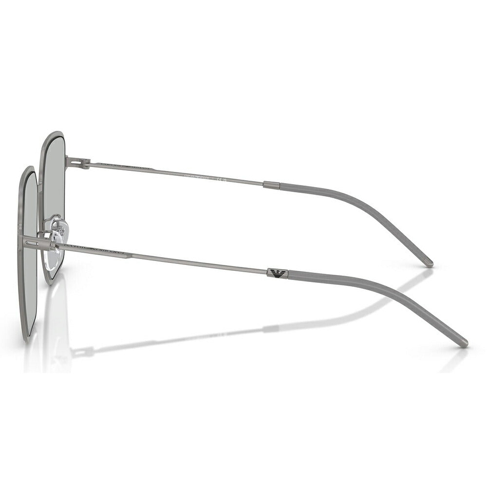 【正規品販売店】エンポリオアルマーニ サングラス 伊達 メガネ 眼鏡 EA2159D 300387 57 EMPORIO ARMANI アジアンフィットモデル ウェリントン スクエア メタル