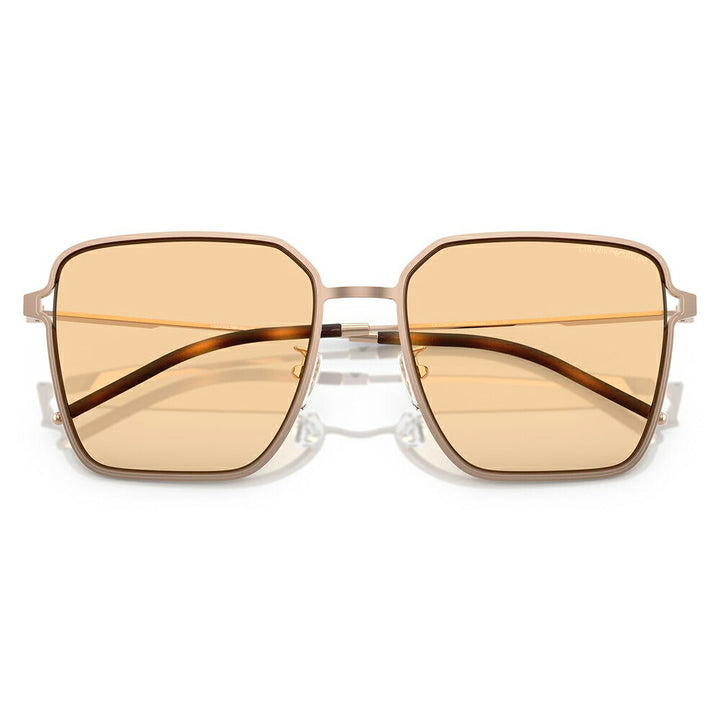 【正規品販売店】エンポリオアルマーニ サングラス 伊達 メガネ 眼鏡 EA2159D 3011/7 57 EMPORIO ARMANI アジアンフィットモデル ウェリントン スクエア メタル