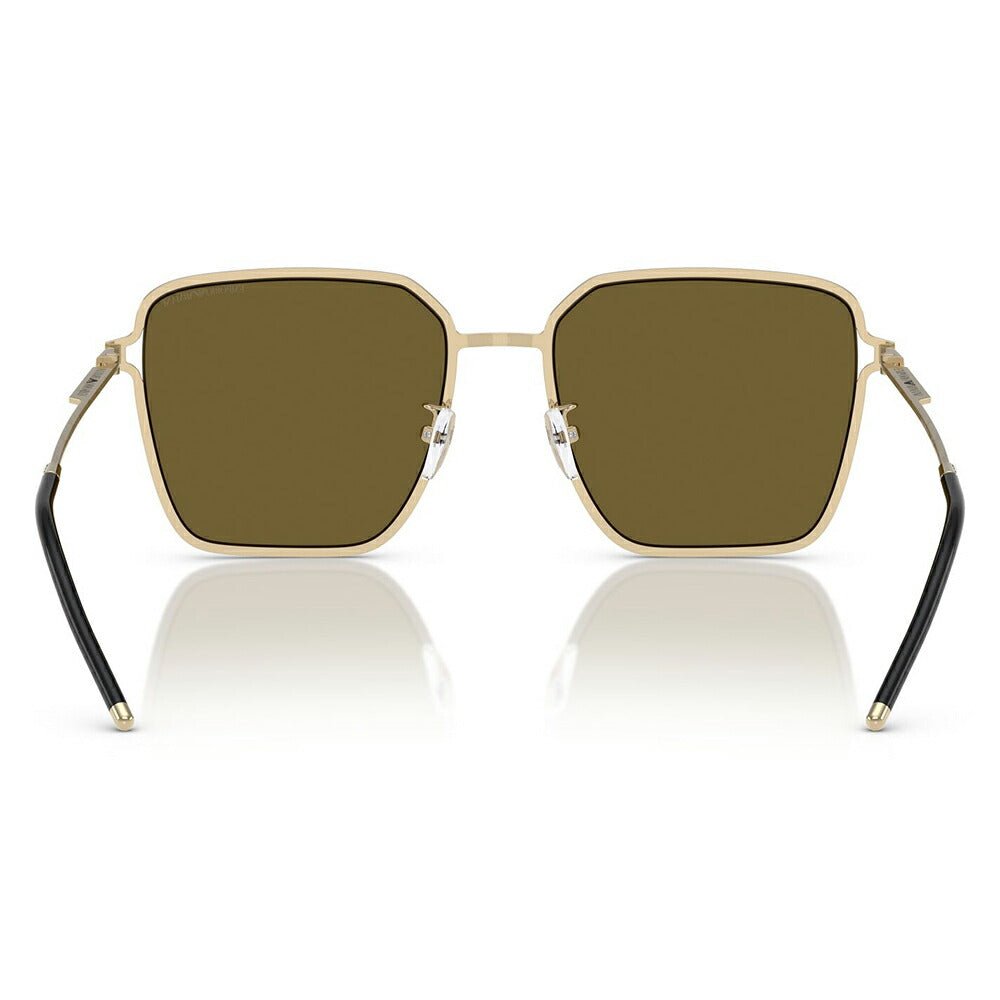 【正規品販売店】エンポリオアルマーニ サングラス 伊達 メガネ 眼鏡 EA2159D 301373 57 EMPORIO ARMANI アジアンフィットモデル ウェリントン スクエア メタル