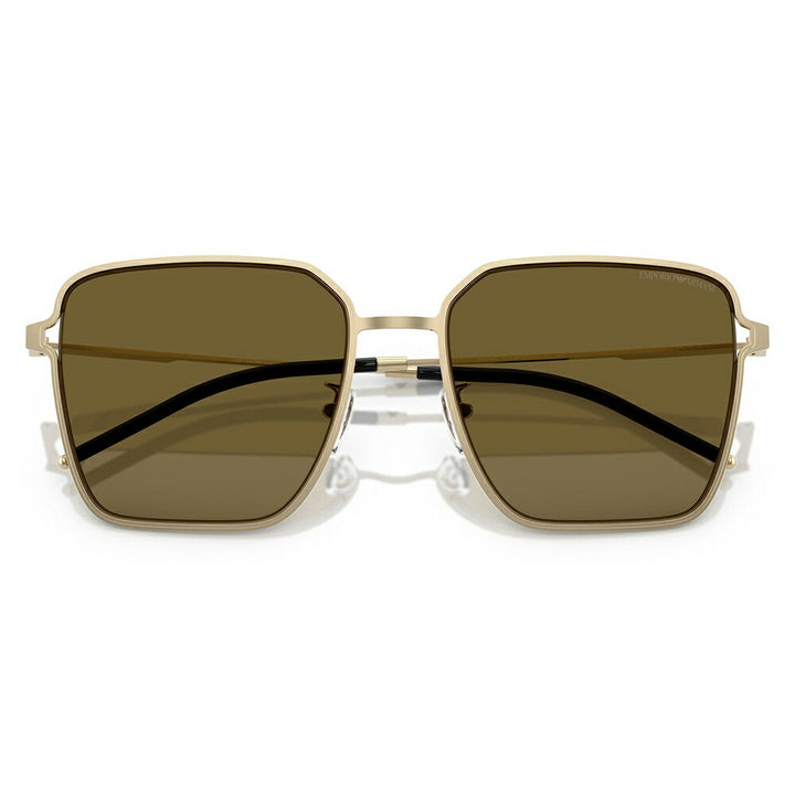 【正規品販売店】エンポリオアルマーニ サングラス 伊達 メガネ 眼鏡 EA2159D 301373 57 EMPORIO ARMANI アジアンフィットモデル ウェリントン スクエア メタル